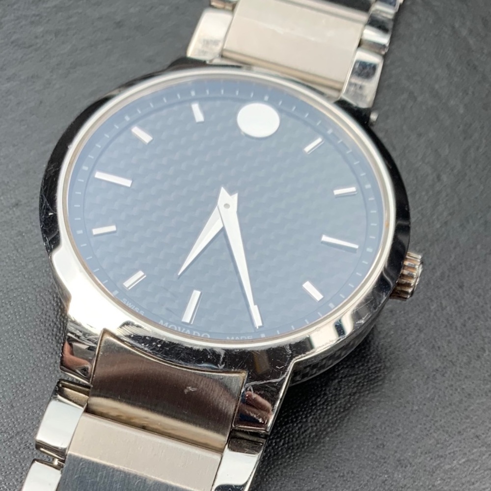 Movado Swiss Made Gravity Carbon Fiber Men's Watch